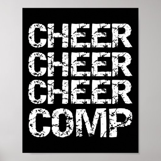 Geschenk voor cheerleader competitie Matching Chee Poster (Voorkant)