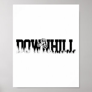 Geschenk voor downhill mountainbike MTB fietser Poster