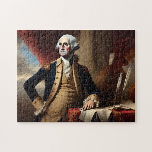 Geschenk voor George Washington-patriottische gesc Legpuzzel (Horizontaal)