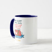 Geschenk voor Gepensioneerde Postbode bij Vertrek Mok (Voorkant links)