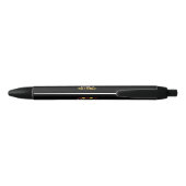 Geschenk voor Gepensioneerde Postbode Postbodepens Zwarte Inkt Pen (Achterkant)