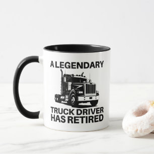 Geschenk voor Gepensioneerde Vrachtwagenchauffeur  Mok