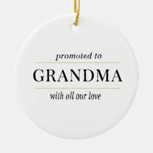 Geschenk voor gepromoveerde oma keramisch ornament
