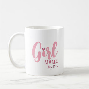 Geschenk voor Girl Mama met eigen jaar Koffiemok