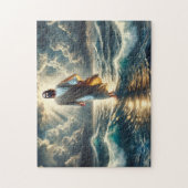 Geschenk voor het Christelijk geloof: Jezus loopt  Legpuzzel (Verticaal)