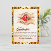 Geschenk voor kleindochter | Liefde Oma Familie Gr Kaart (Staand voorkant)