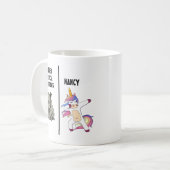 Geschenk voor medisch assistent, gepersonaliseerd koffiemok (Voorkant links)