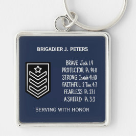 Geschenk voor militairen op basis van geloof sleutelhanger