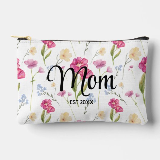 Geschenk voor moeder 'Wildflower Script' Gevestigd Etui (Voorkant)