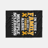 Geschenk voor MS-patiënten Overlevende multiple sc Fleece Deken (Voorkant (Horizontaal))