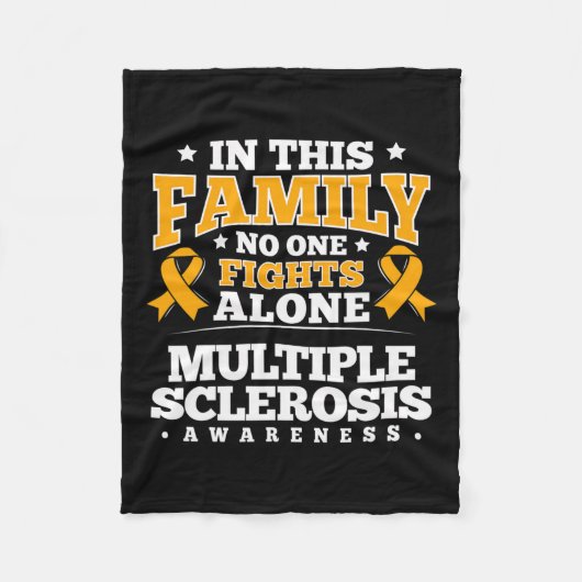 Geschenk voor MS-patiënten Overlevende multiple sc Fleece Deken (Voorkant)