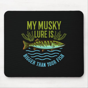 Geschenk voor Musky-vissen Muskie-lokmiddel Muskel Muismat