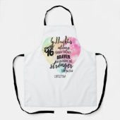 Geschenk voor peetdochter Sweet16 citaat Moediger  Schort (Voorkant)