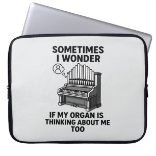 Geschenk voor pijporgelliefhebber - Grappige orgel Laptop Sleeve