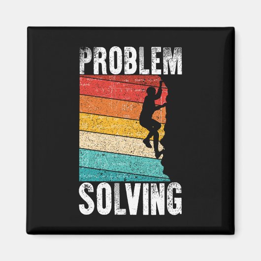 Geschenk voor probleem oplossende klimmer - Rotskl Magneet (Voorkant)