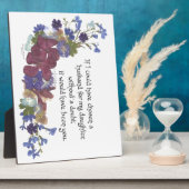 Geschenk voor schoonzoon fotoplaat (Zijkant)