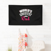 Geschenk voor vader - geweldige papa spandoek (Insitu)