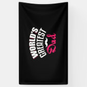 Geschenk voor vader - geweldige papa spandoek (Verticaal)