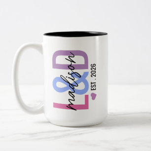 Geschenk voor verpleegkundige verloskunde en beval tweekleurige koffiemok