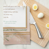 ✝️ Geschenk voor waardering voor predikantsvrouw,  Theedoek (Quarter Fold)