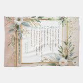 ✝️ Geschenk voor waardering voor predikantsvrouw,  Theedoek (Horizontaal)