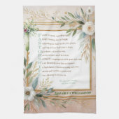 ✝️ Geschenk voor waardering voor predikantsvrouw,  Theedoek (Verticaal)