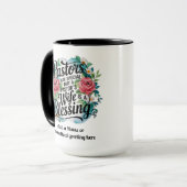 ✝️ Geschenk waardering predikantsvrouw zegen custo Mok (Voorkant links)