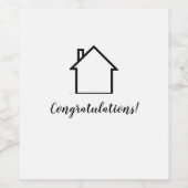 Geschenk Wijnfles Wijn Etiket (Enkel label)