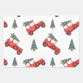 Geschenk Wrap Car Camel en Holly Bundle Inpakpapier Vel