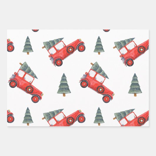 Geschenk Wrap Car Camel en Holly Bundle Inpakpapier Vel (Voorkant)