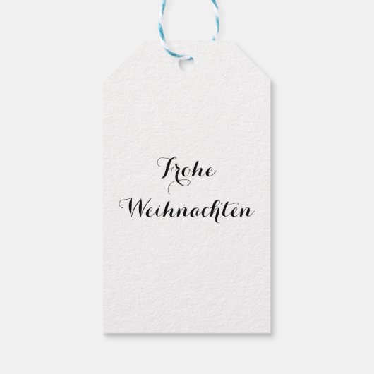 Geschenkanhänger Frohe Weihnachten Cadeaulabel (Achterkant)