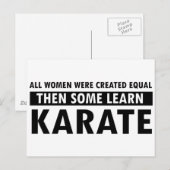 Geschenkartikelen Karate Briefkaart (Voorkant / Achterkant)