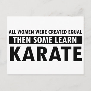 Geschenkartikelen Karate Briefkaart