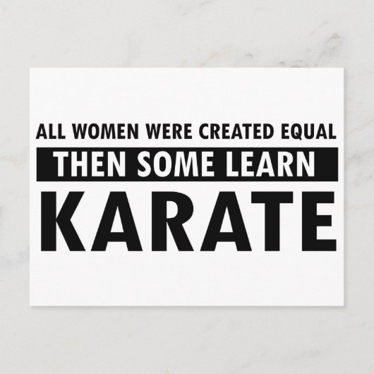Geschenkartikelen Karate Briefkaart (Voorkant)