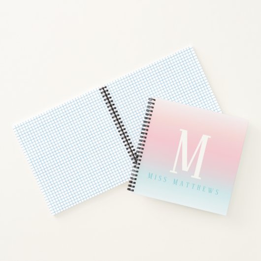 Geschenkbedrag pastelregenboognaadleraar notitieboek (Binnen)