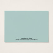 geschenkbehuizing kaart Zeegezicht met golven en r (Achterkant)