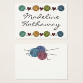 Geschenkbijlage Kaart / Label - Breien - door SRF (Voorkant /achterkant)