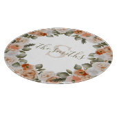 Geschenkboard met gebloemen en monogram snijplank (Hoek)