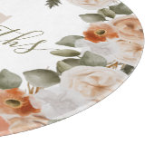 Geschenkboard met gebloemen en monogram snijplank (Hoek)