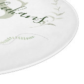 Geschenkboard met Monogram Snijplank (Hoek)