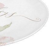 Geschenkboard met waterverf bloemen en monogram snijplank (Hoek)