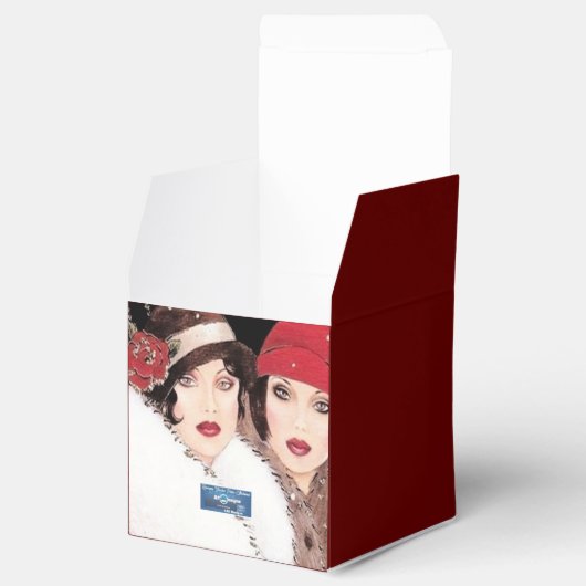 Geschenkdoos 1 Burg (Winter Red 2) RFPMDesigns ©️2 Bedankdoosjes (Geopend)