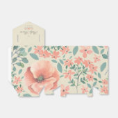 GESCHENKDOOSJE |  Floral Storybook Baby shower Bedankdoosjes (Uitgevouwen)