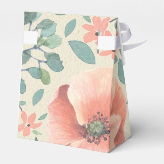 GESCHENKDOOSJE |  Floral Storybook Baby shower Bedankdoosjes (Achterkant)