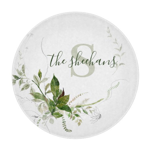 Geschenke snijplank met monogram (Voorkant)