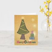 Geschenke unterm Baum Kaart (Gele Bloem)