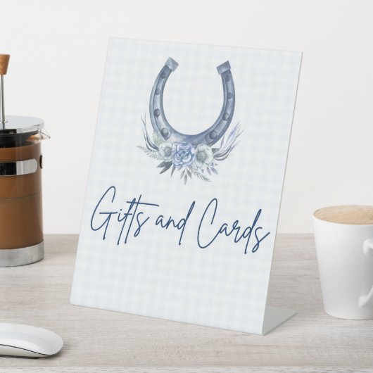 Geschenken en Kaarten Hoefijzer Teken Reclamebord Met Voetstuk (Insitu)
