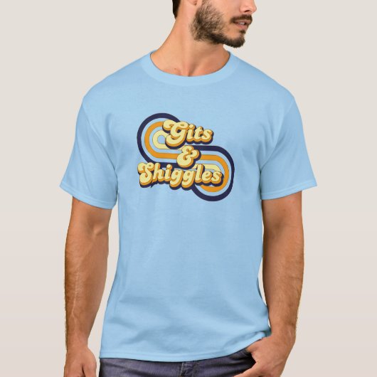 Geschenken en shiggles t-shirt (Voorkant)