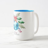 Geschenken en zegeningen Tweetonige Kerst Mok (Voorkant rechts)