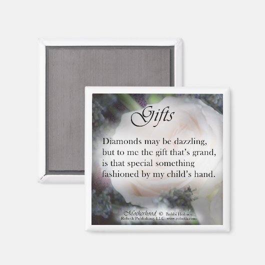 Geschenken, Gedicht Magneet (Voorkant / Achterkant)